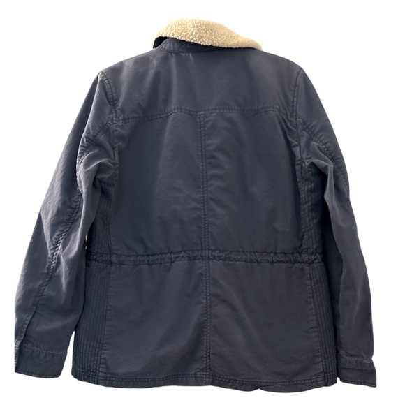 GAP Barn chore jacket, size Large, Sherpa lining & collar. zip and snap, Cotton - Picture 2 of 9